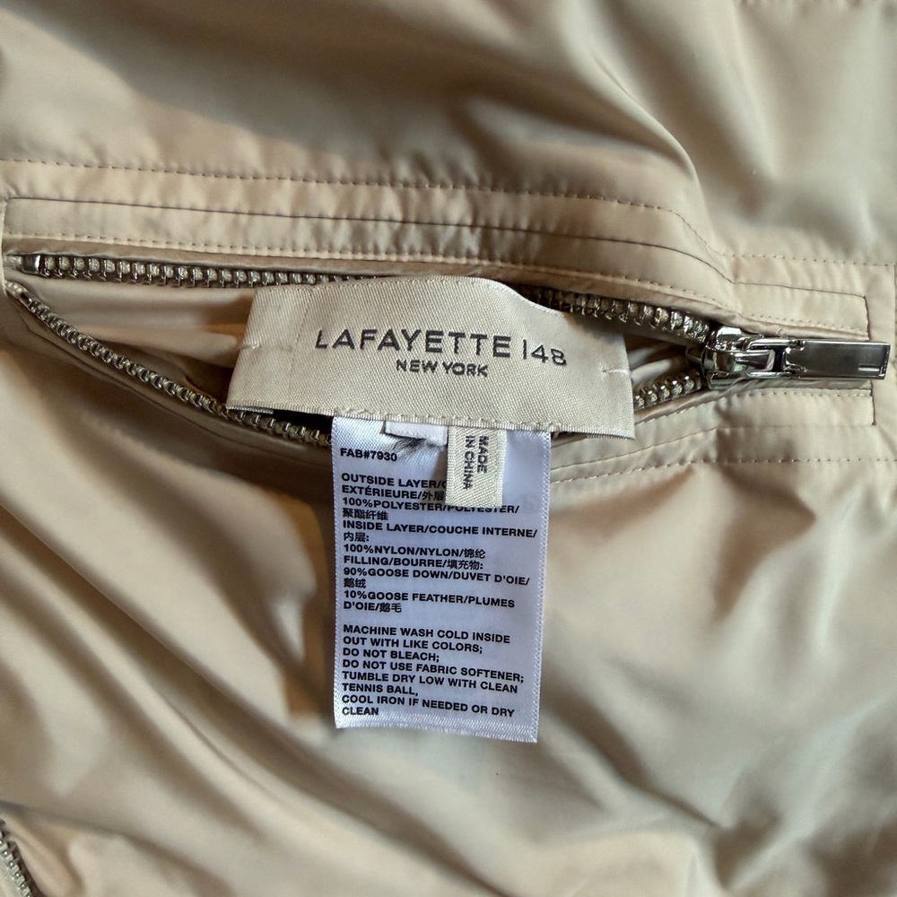 Laffayette 148 reversible down puffer jacket XL - Picture 8 of 9